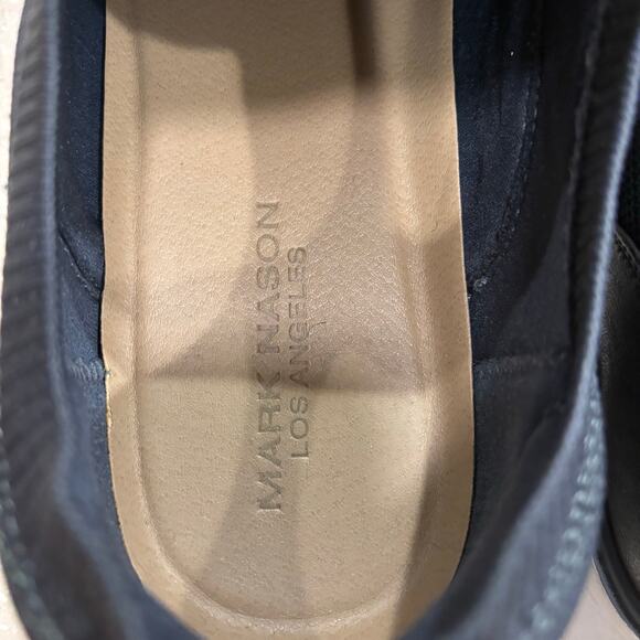 Mark Nason Men's Loafer 11 Gray Leather Memory Foam Light Flexi Casual Shoes - Picture 9 of 10